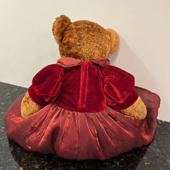 GUND Jewel Teddy Bear Plush Stuffed Animal Burgundy Dress - Picture 5 of 9